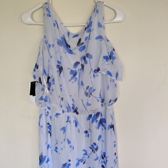 Nine West Blue Cold-Shoulder Maxi Dress - Picture 5 of 5